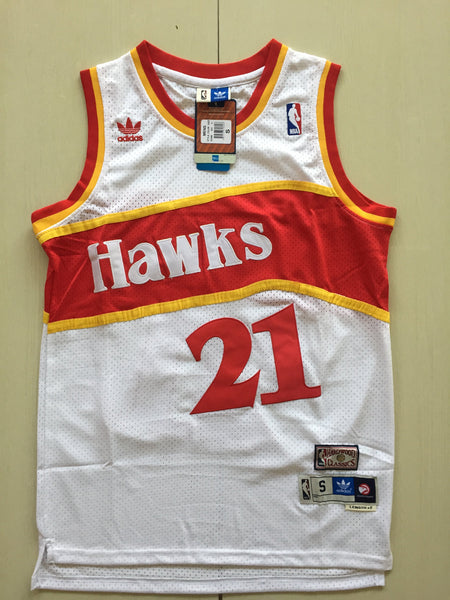Men 21 Dominique Wilkins Jersey White Atlanta Hawks Jersey Swingman Fanatics - fastssd - NBA Jersey - nRevo