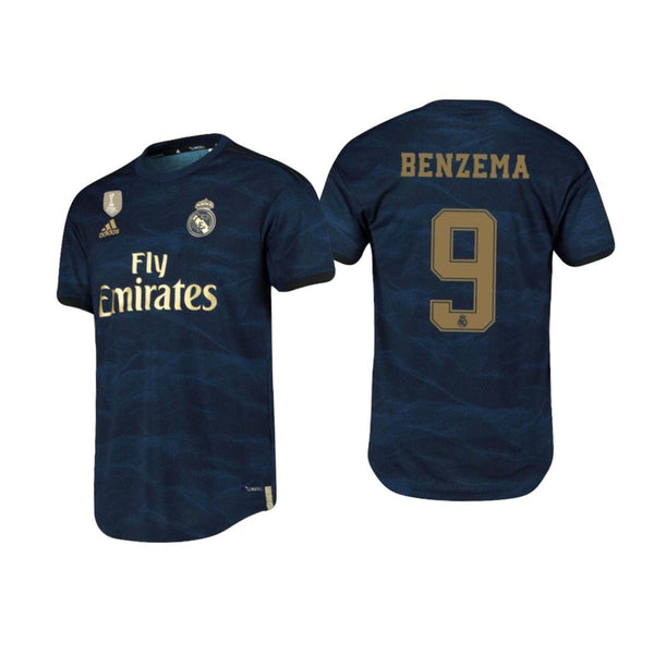 Men 09 Karim Benzema Jersey Blue Away Real Madrid Jersey LaLiga 2020 - fastssd - Soccer Jersey - CrazyKill