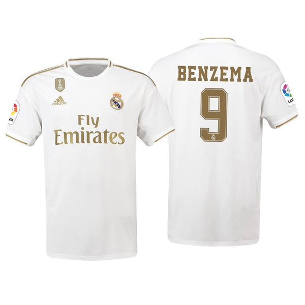 Men 09 Karim Benzema Jersey White Home Real Madrid Jersey LaLiga 2020 - fastssd - Soccer Jersey - CrazyKill