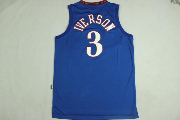 Men 3 Allen Iverson Jersey Blue Philadelphia 76ers Jersey Fanatics - fastssd - NBA Jersey - nRevo