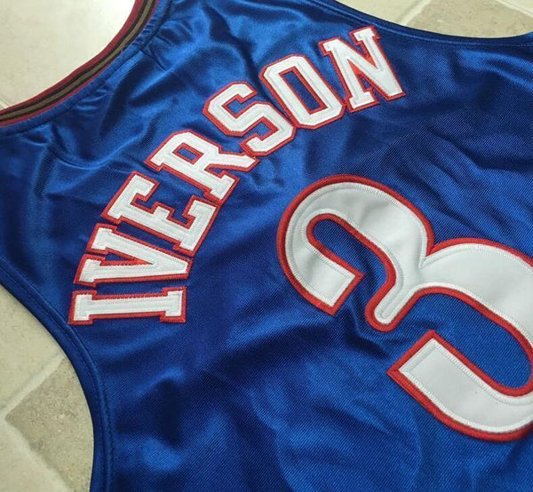 Men 3 Allen Iverson Jersey Blue Philadelphia 76ers Jersey Fanatics - fastssd - NBA Jersey - nRevo