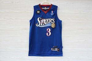 Men 3 Allen Iverson Jersey Blue Philadelphia 76ers Jersey Fanatics - fastssd - NBA Jersey - nRevo