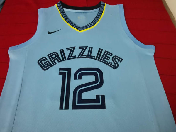 Men 12 Ja Morant Jersey Blue Memphis Grizzlies Jersey Throwback Swingman - fastssd - NBA Jersey - nRevo