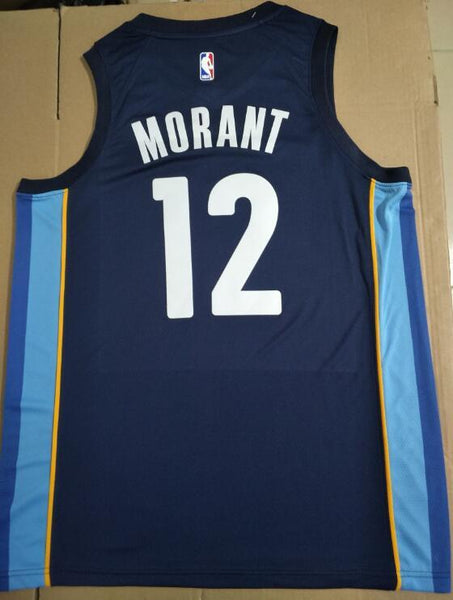 New Men 12 Ja Morant Jersey Navy Blue Memphis Grizzlies Throwback Swingman - fastssd - NBA Jersey - nRevo
