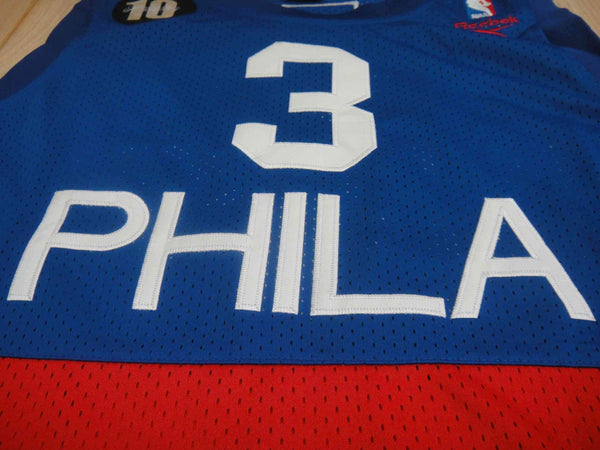 Men 3 Allen Iverson Jersey Blue&Red Philadelphia 76ers Jersey Swingman - fastssd - NBA Jersey - nRevo