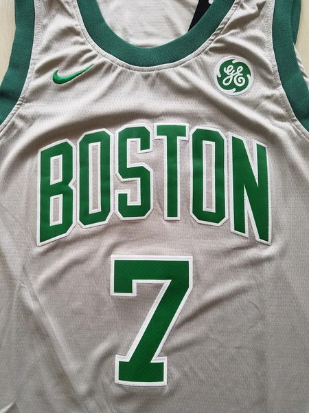Men 07 Jaylen Brown Jersey Gray Boston Celtics Jersey Swingman Fanatics