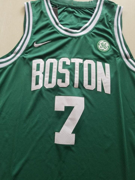 Men 07 Jaylen Brown Jersey Green Boston Celtics Jersey Swingman Fanatics