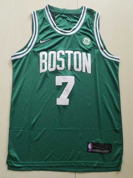 Men 07 Jaylen Brown Jersey Green Boston Celtics Jersey Swingman Fanatics