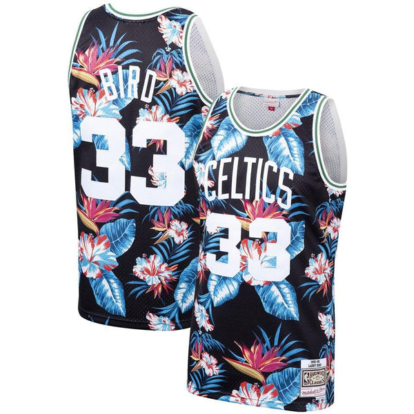 Men 33 Larry Bird Jersey Flora Boston Celtics Jersey Swingman Fanatics - fastssd - NBA Jersey - nRevo