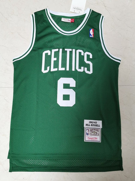 Men 06 Bill Russell Jersey Green Boston Celtics Jersey Hardwood Classics - fastssd - NBA Jersey - nRevo