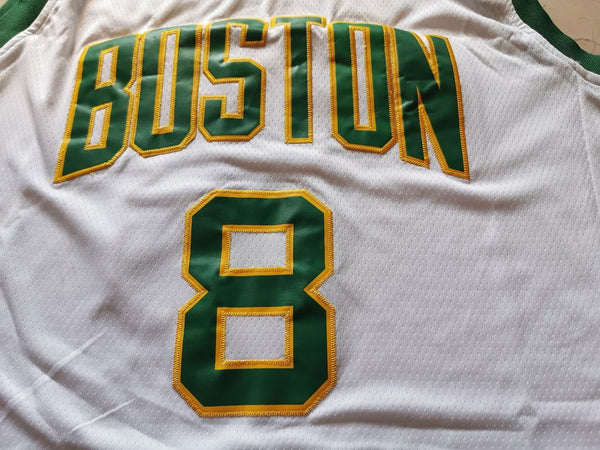 Men 08 Kemba Walker Jersey White Boston Celtics Jersey Swingman Fanatics