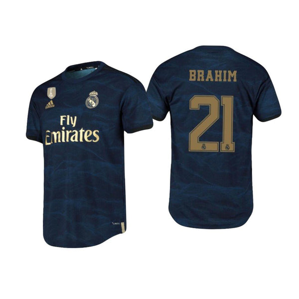 Men 21 Brahim Diaz Jersey Blue Away Real Madrid Jersey LaLiga 2020 - fastssd - Soccer Jersey - CrazyKill