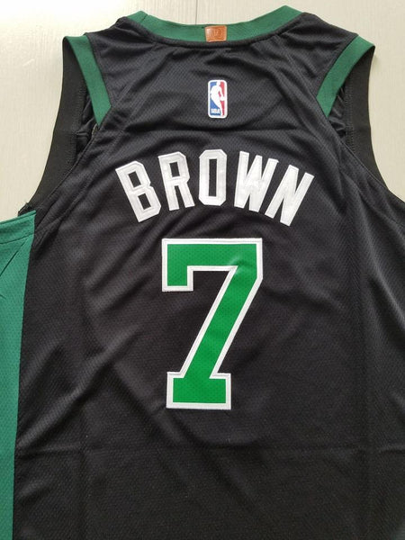 Men 07 Jaylen Brown Jersey Black Boston Celtics Jersey Swingman Fanatics