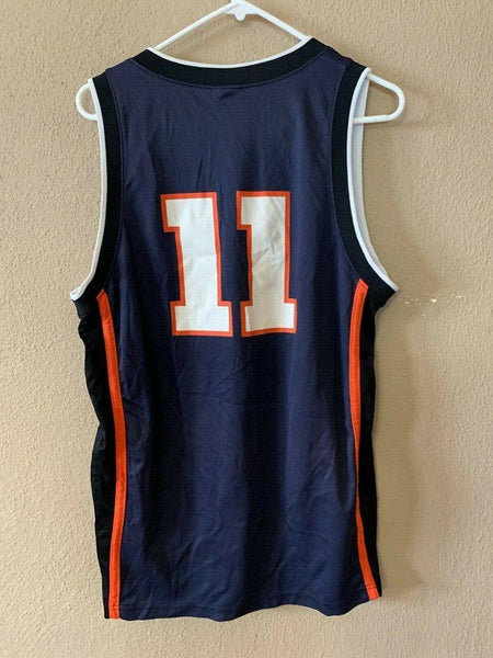 Men 11 Dee Brown Jersey Dark Blue Illinois Fighting illini Jersey Swingman Fanatics