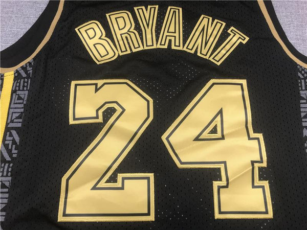 Men 24 Kobe Bryant Jersey Golden Black Los Angeles Lakers Jersey Swingman Fanatics - fastssd - NBA Jersey - nRevo