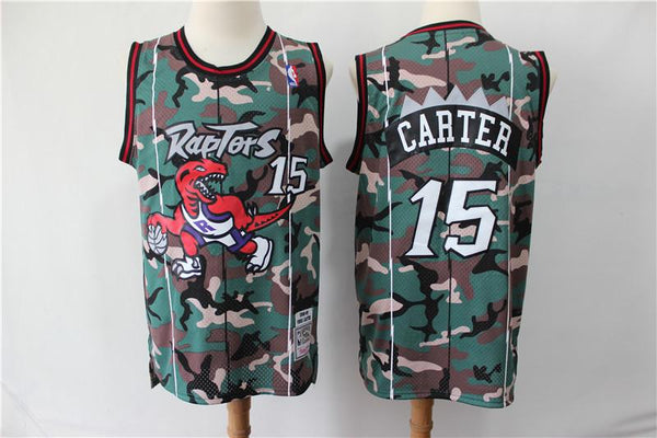 Men 15 Vince Carter Jersey Camo Toronto Raptors Jersey Hardwood Classics - fastssd - NBA Jersey - nRevo