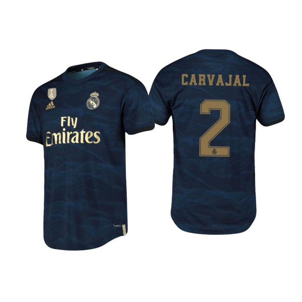 Men 02 Dani Carvajal Jersey Blue Away Real Madrid Jersey LaLiga 2020 - fastssd - Soccer Jersey - CrazyKill