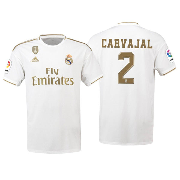 Men 02 Dani Carvajal Jersey White Home Real Madrid Jersey LaLiga 2020 - fastssd - Soccer Jersey - CrazyKill
