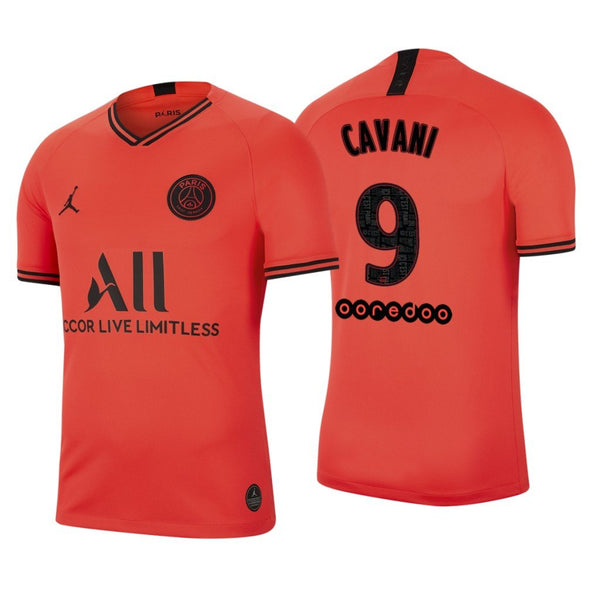 Men 09 Edinson Cavani Jersey Orange Third Paris Saint Germain Jersey Ligue 1 2020 - fastssd - Soccer Jersey - CrazyKill