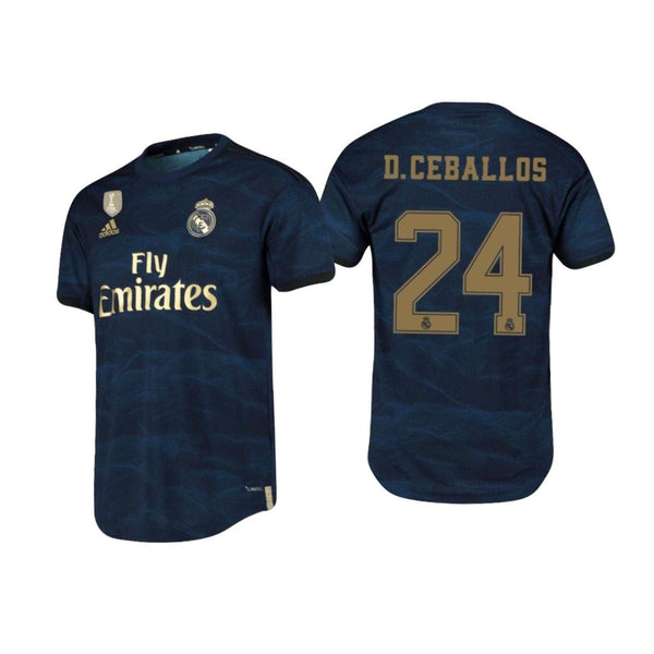 Men 24 Dani Ceballos Junior Jersey Blue Away Real Madrid Jersey LaLiga 2020 - fastssd - Soccer Jersey - CrazyKill