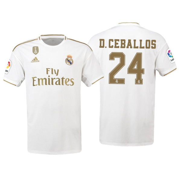 Men 24 Dani Ceballos Jersey White Home Real Madrid Jersey LaLiga 2020 - fastssd - Soccer Jersey - CrazyKill