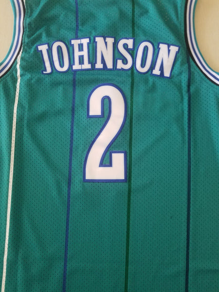 Men 2 Larry Johnson Jersey Blue Charlotte Hornets Jersey Fanatics - fastssd - NBA Jersey - nRevo