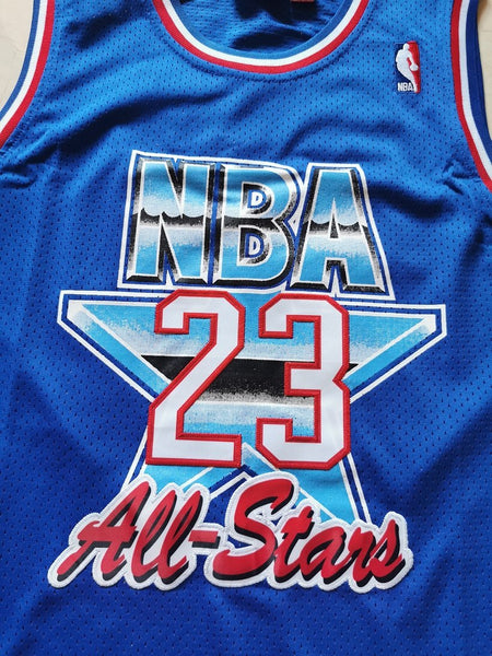 Men 23 Michael Jordan Jersey Blue All Star Chicago Bulls Jersey Hardwood Classics - fastssd - NBA Jersey - nRevo