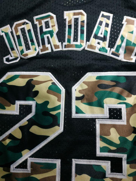Men 23 Michael Jordan Jersey Army Black Chicago Bulls Jersey Swingman - fastssd - NBA Jersey - nRevo