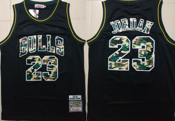 Men 23 Michael Jordan Jersey Army Black Chicago Bulls Jersey Swingman - fastssd - NBA Jersey - nRevo