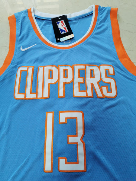 Men 13 Paul George Jersey Blue Los Angeles Clippers Jersey Swingman Fanatics - fastssd - NBA Jersey - nRevo