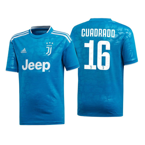 Men 16 Juan Cuadrado Jersey Blue Away Juventus Jersey Serie A 2020 - fastssd - Soccer Jersey - CrazyKill