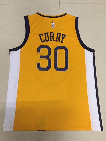 Men 30 Stephen Curry Jersey Yellow The Town Golden State Warriors Jersey Swingman - fastssd - NBA Jersey - nRevo