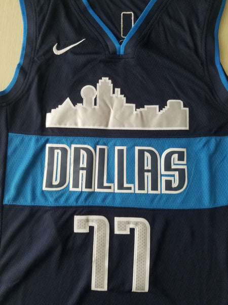 Men 77 Luka Doncic Jersey Dark Blue Dallas Mavericks Jersey Swingman Fanatics - fastssd - NBA Jersey - nRevo