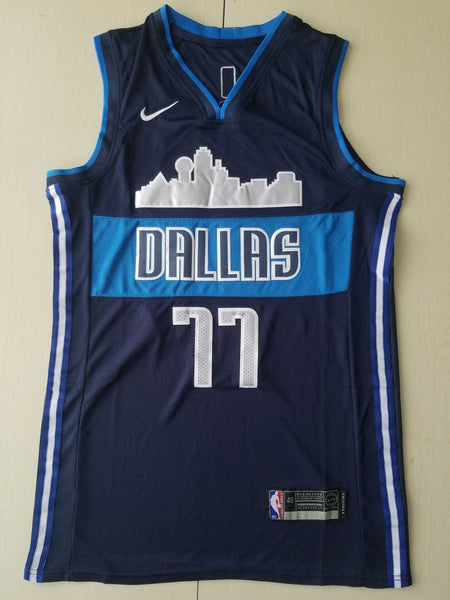 Men 77 Luka Doncic Jersey Dark Blue Dallas Mavericks Jersey Swingman Fanatics - fastssd - NBA Jersey - nRevo
