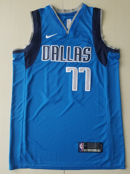 Men 77 Luka Doncic Jersey Light Blue Dallas Mavericks Jersey Swingman Fanatics - fastssd - NBA Jersey - nRevo