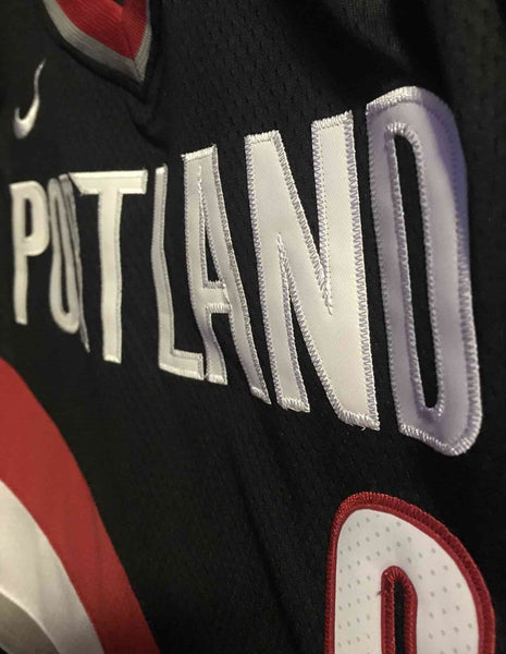 Men 0 Damian Lillard Jersey Black Portland Trail Blazers Authentic Player - fastssd - NBA Jersey - nRevo