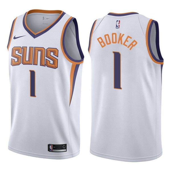 Men 1 Devin Booker Jersey White Phoenix Suns Jersey Swingman Fanatics - fastssd - NBA Jersey - nRevo