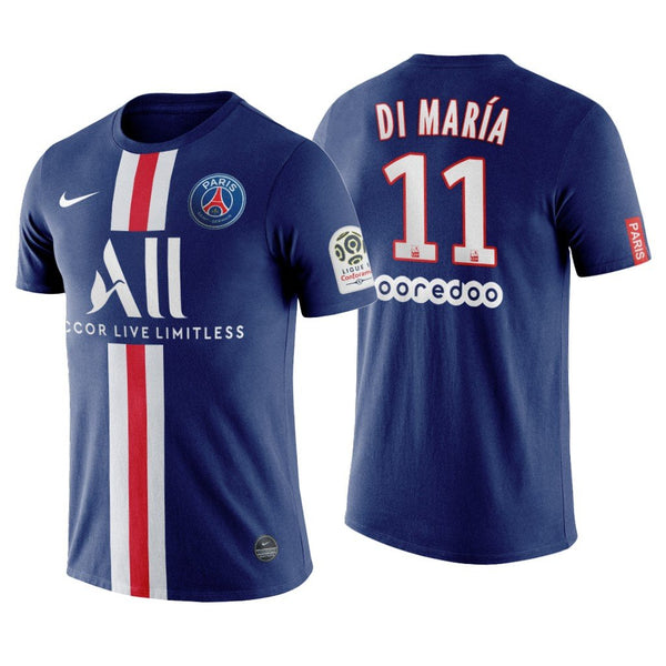 Men 11 Di Maria Jersey Blue Home Paris Saint Germain Jersey Ligue 1 2020 - fastssd - Soccer Jersey - CrazyKill