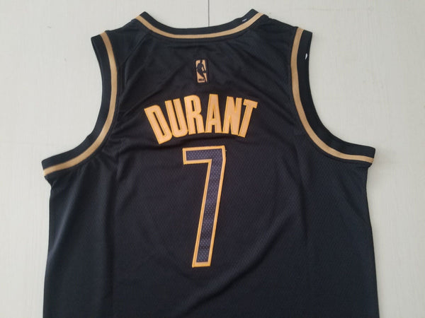 Men 07 Kevin Durant Jersey Black Brooklyn Nets Jersey Golden Edition - fastssd - NBA Jersey - nRevo