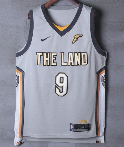 Men 9 Dwyane Wade Jersey Gray the Land Cleveland Cavaliers City Player - fastssd - NBA Jersey - nRevo