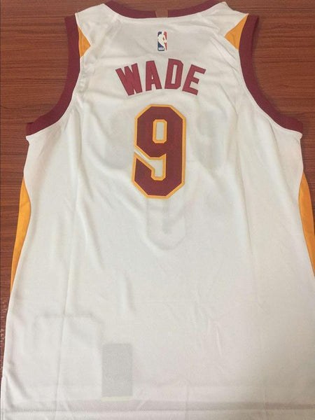 Men CAVS 9 Dwyane Wade Jersey White Cleveland Cavaliers Fanatics Icon edition - fastssd - NBA Jersey - nRevo