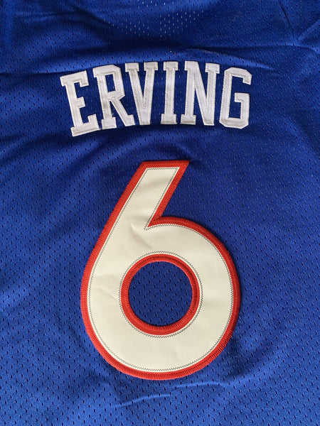 Men 06 Julius Erving Jersey Blue Philadelphia 76ers Jersey Hardwood Classic