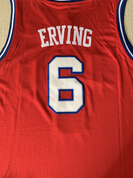 Men 06 Julius Erving Jersey Red Philadelphia 76ers Jersey Hardwood Classic