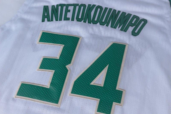 Men 34 Giannis Antetokounmpo Jersey White Milwaukee Bucks Player version - fastssd - NBA Jersey - nRevo