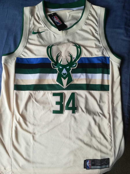 Men 34 Giannis Antetokounmpo City Jersey Cream Milwaukee Bucks Fanatics - fastssd - NBA Jersey - nRevo