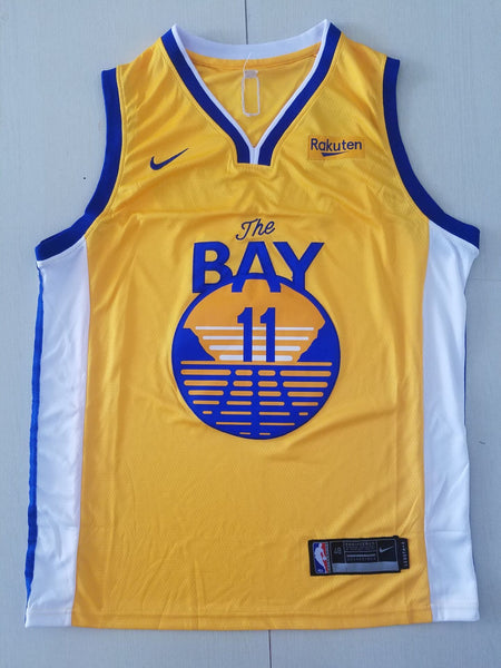 Men 11 Klay Thompson Jersey Yellow Golden State Warriors Jersey Swingman - fastssd - NBA Jersey - nRevo
