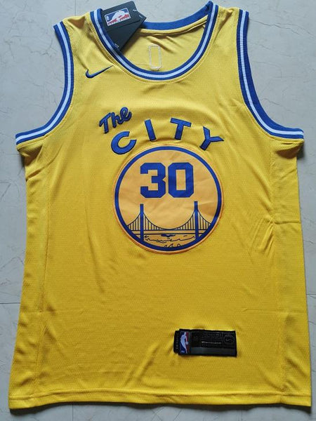Men 30 Stephen Curry Jersey Yellow Golden State Warriors Jersey Swingman Fanatics - fastssd - NBA Jersey - nRevo