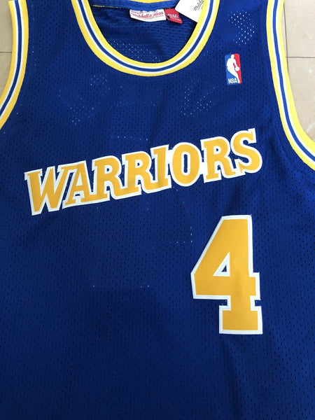 Men 04 Chris Webber Jersey Blue Golden State Warriors Jersey Hardwood Classics
