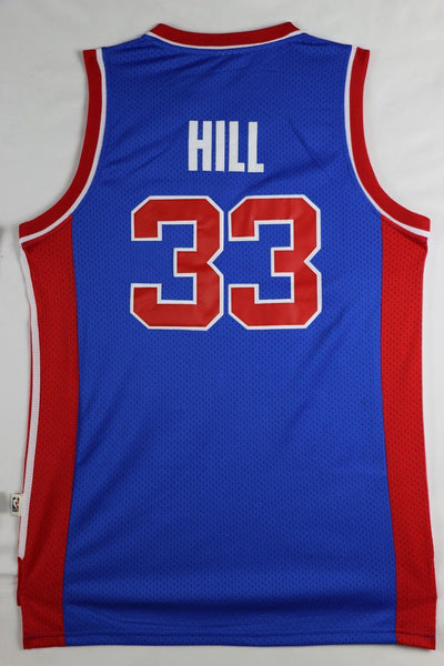 Men 33 Grant Hill Jersey Blue Detroit Pistons Jersey Swingman Fanatics - fastssd - NBA Jersey - nRevo