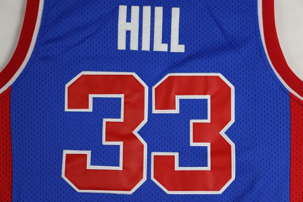 Men 33 Grant Hill Jersey Blue Detroit Pistons Jersey Swingman Fanatics - fastssd - NBA Jersey - nRevo